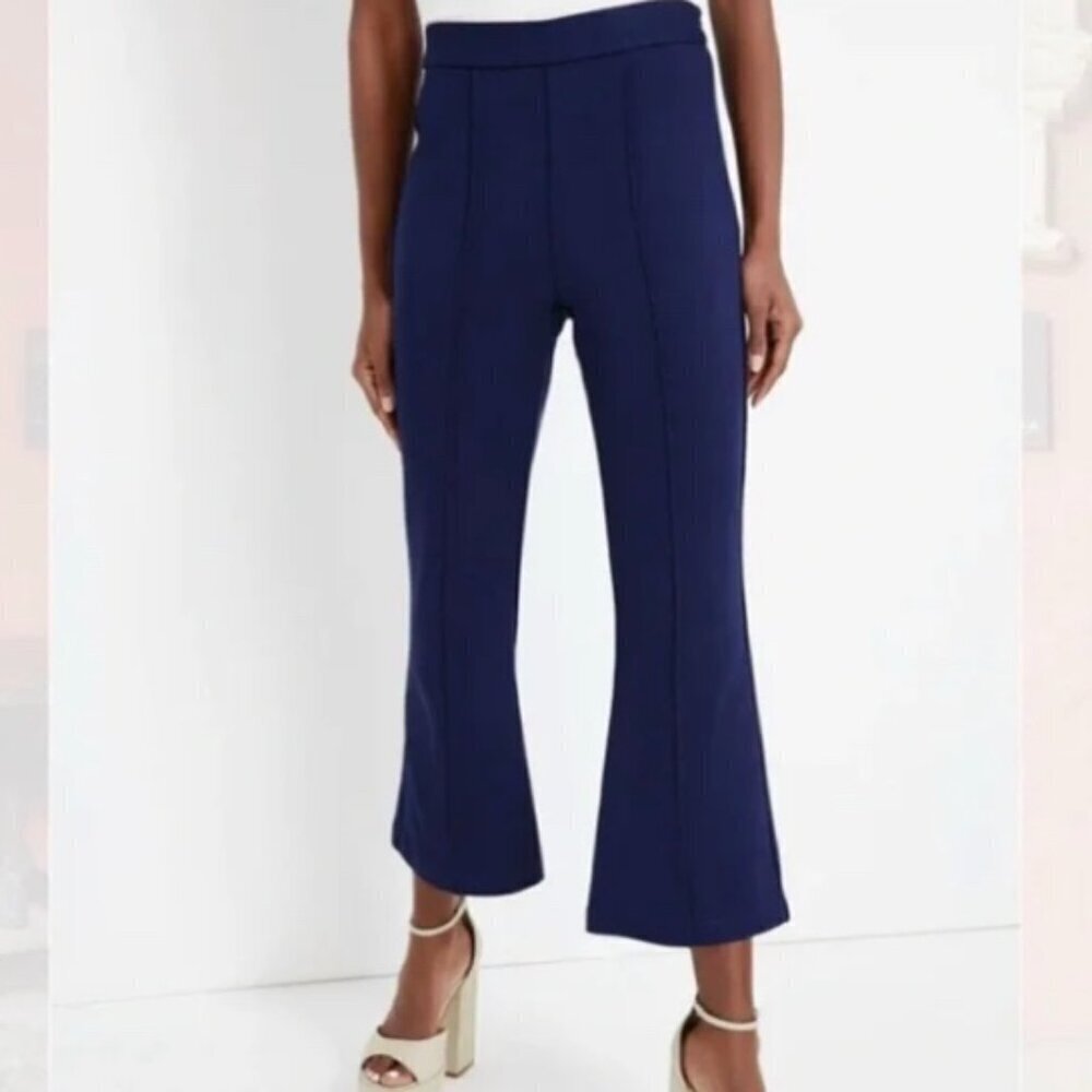 Tuckernuck Atlantic-Pacific Penny Kick Flare Pants Navy Blue Pointe Size Small
